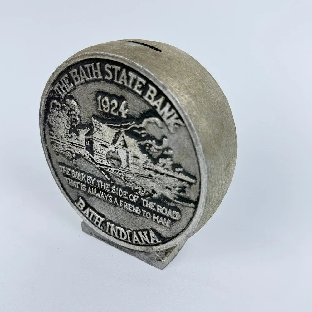 The Bath‎ State Bank 1924 Commemorative Coin Bank Bath Indiana